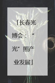 长春光博会：“光”照产业发展