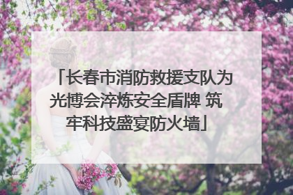 长春市消防救援支队为光博会淬炼安全盾牌 筑牢科技盛宴防火墙