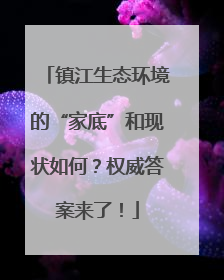 镇江生态环境的“家底”和现状如何？权威答案来了！