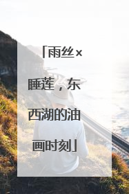 雨丝×睡莲，东西湖的油画时刻