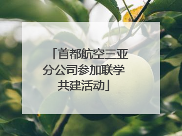 首都航空三亚分公司参加联学共建活动