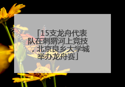 15支龙舟代表队在刺猬河上竞技，北京良乡大学城举办龙舟赛