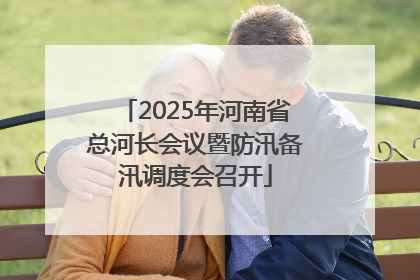 2025年河南省总河长会议暨防汛备汛调度会召开