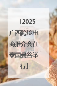 2025广西跨境电商推介会在泰国曼谷举行