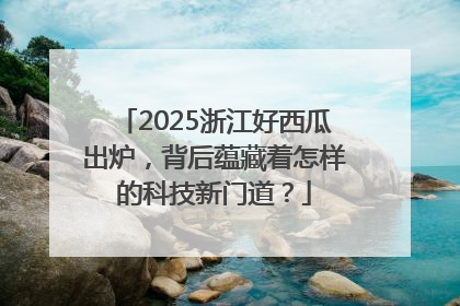 2025浙江好西瓜出炉，背后蕴藏着怎样的科技新门道？