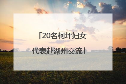 20名柯坪妇女代表赴湖州交流