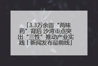 3.3万余亩“两味药”背后 沙湾重点突出“三性”推动产业实践丨新闻发布最前线