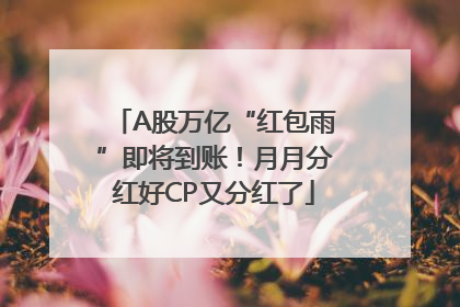 A股万亿“红包雨”即将到账！月月分红好CP又分红了