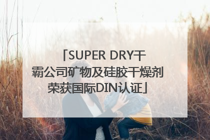 SUPER DRY干霸公司矿物及硅胶干燥剂荣获国际DIN认证